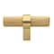 Gliderite Hardware 2-1/4 in. Knurled Steel Cabinet T-Bar Knob - 8002-T-BG 8002-T-BG-1 - alternate 1